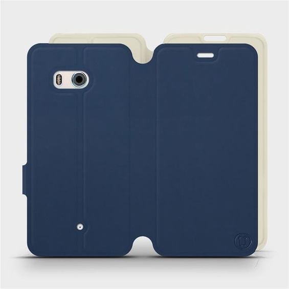 Hülle für HTC U11 - Farbe Marineblau mit Platin