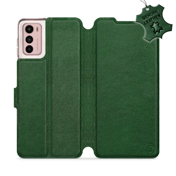 Phone Case Motorola Moto G42 - Design Green Leather