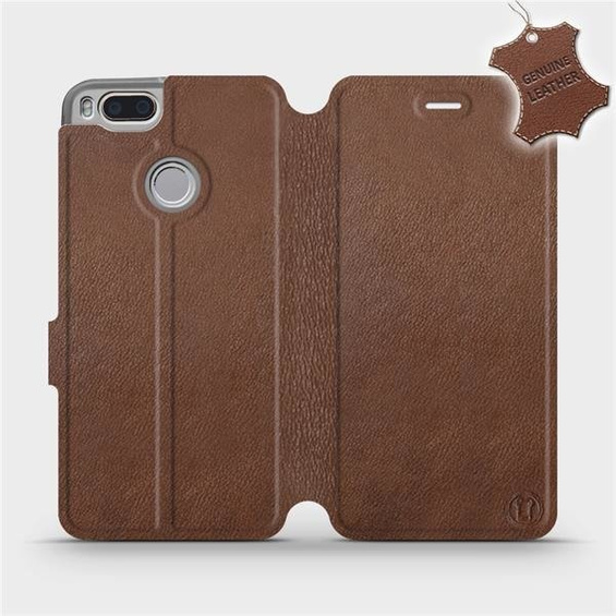 Phone Case Xiaomi Mi A1 - Design Brown Leather
