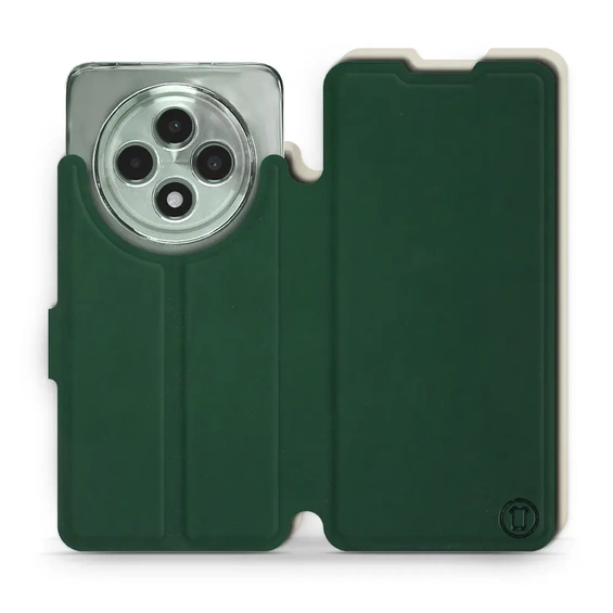 Etui Soft Touch do OPPO Reno12 F 5G - wzór Miejska zieleń z platyną