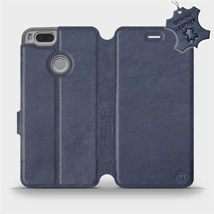 Phone Case Xiaomi Mi A1 - Design Blue Leather