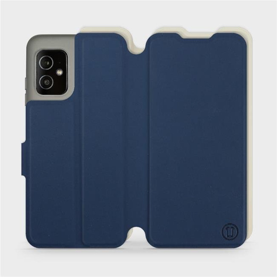 Etui Soft Touch do Asus Zenfone 8 - wzór Głęboki granat z platyną