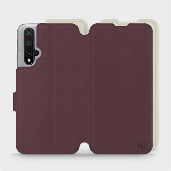 Phone Case Huawei Honor 20 - Design Burgundy with Platinum