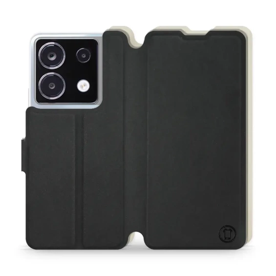 Hülle für Xiaomi POCO X6 - Farbe Schwarz mit Platin