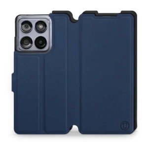 Etui Soft Touch do Motorola Edge 60 Fusion - wzór Głęboki granat z czernią