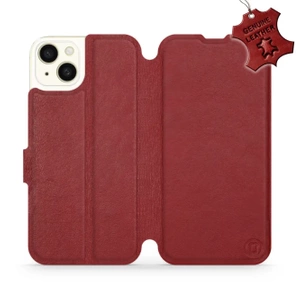 Hülle für Apple iPhone 15 Plus - Farbe Dark Red Leather