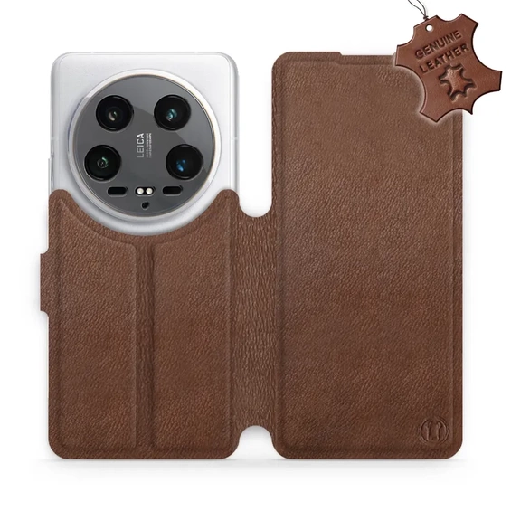 Phone Case Xiaomi 14 Ultra 5G - Design Brown Leather