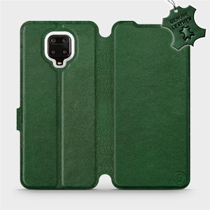 Hülle für Xiaomi Redmi Note 9 Pro - Farbe Green Leather