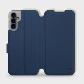 Phone Case Samsung Galaxy A14 4G - Design Navy with Platinum