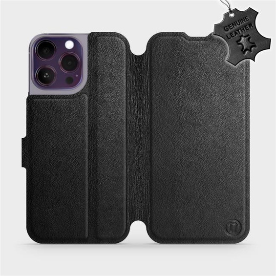 Hülle für Apple iPhone 14 Pro Max - Farbe Black Leather