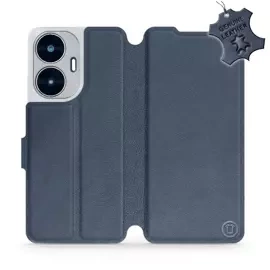 Phone Case Realme C55 - Design Blue Leather