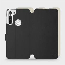 Phone Case Motorola Moto G8 - Design Black with Platinum