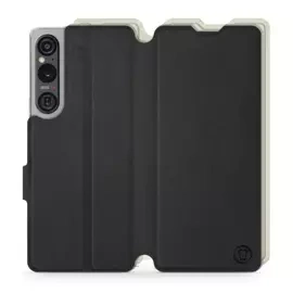Phone Case Sony Xperia 1 V - Design Black with Platinum