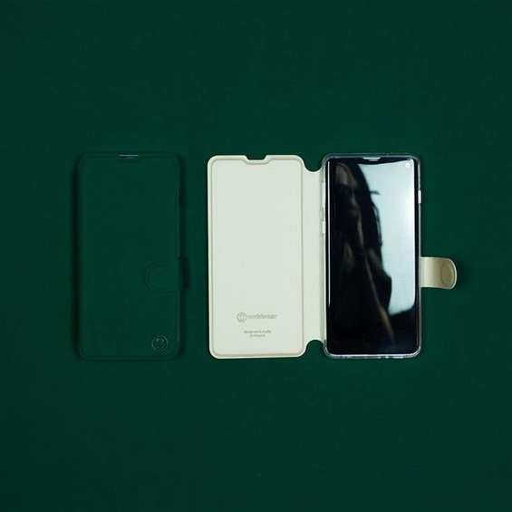 Etui Soft Touch do Samsung Galaxy S10e - wzór Miejska zieleń z platyną