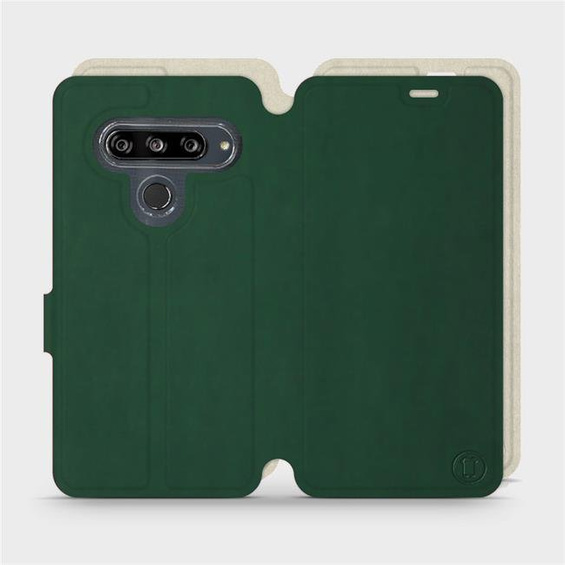 Etui Soft Touch do LG G8s ThinQ - wzór Miejska zieleń z platyną