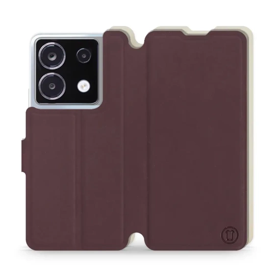 Phone Case Xiaomi POCO X6 - Design Burgundy with Platinum