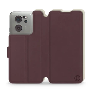 Hülle für Xiaomi 13T - Farbe Burgund mit Platin