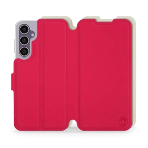 Etui Soft Touch do Samsung Galaxy S23 FE - wzór Żywa czerwień z platyną