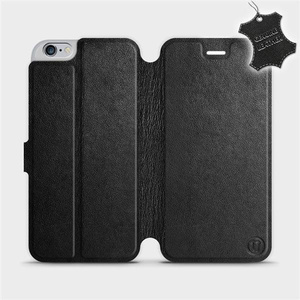 Phone Case Apple iPhone 6s Plus - Design Black Leather