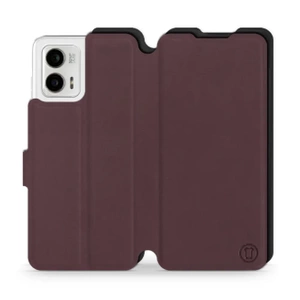 Phone Case Motorola Moto G73 5G - Design Burgundy with Black