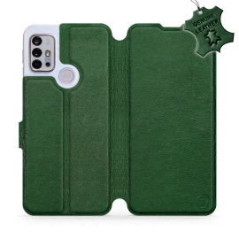 Phone Case Motorola Moto G10 - Design Green Leather
