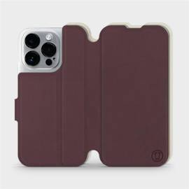 Phone Case Apple iPhone 14 Pro - Design Burgundy with Platinum