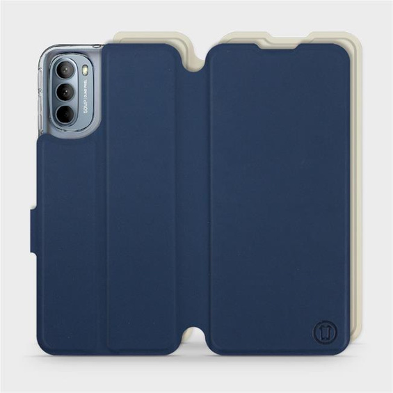 Phone Case Motorola Moto G31 - Design Navy with Platinum