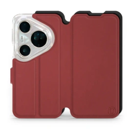 Phone Case Huawei Pura 80 Ultra - Design Dark Red with Black