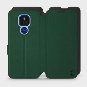 Phone Case Motorola Moto E7 Plus - Design Green with Black