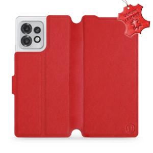 Phone Case Motorola Edge 40 Pro - Design Red Leather