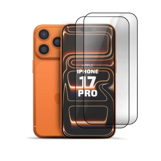 Zestaw 2x Szkło hartowane Clear 9H do Apple iPhone 17 Pro