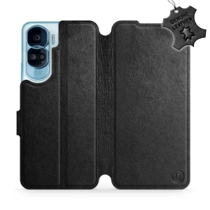 Phone Case Huawei Honor 90 Lite - Design Black Leather